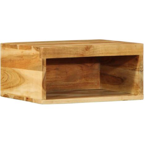 Meubles TV  Banc TV  Armoire TV muraux 2 pcs bois massif d'acacia