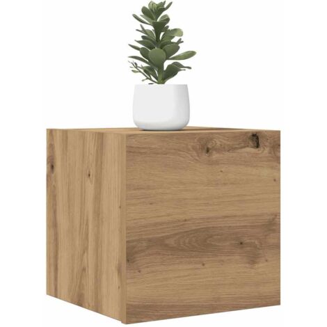Meubles TV muraux 2 pc-Banc TV-Meuble Télés chêne artisanal 30,5x30x30 cm 573568