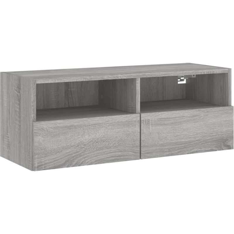 Vidaxl - Meuble tv mural sonoma gris 80x30x30 cm bois d'ingénierie