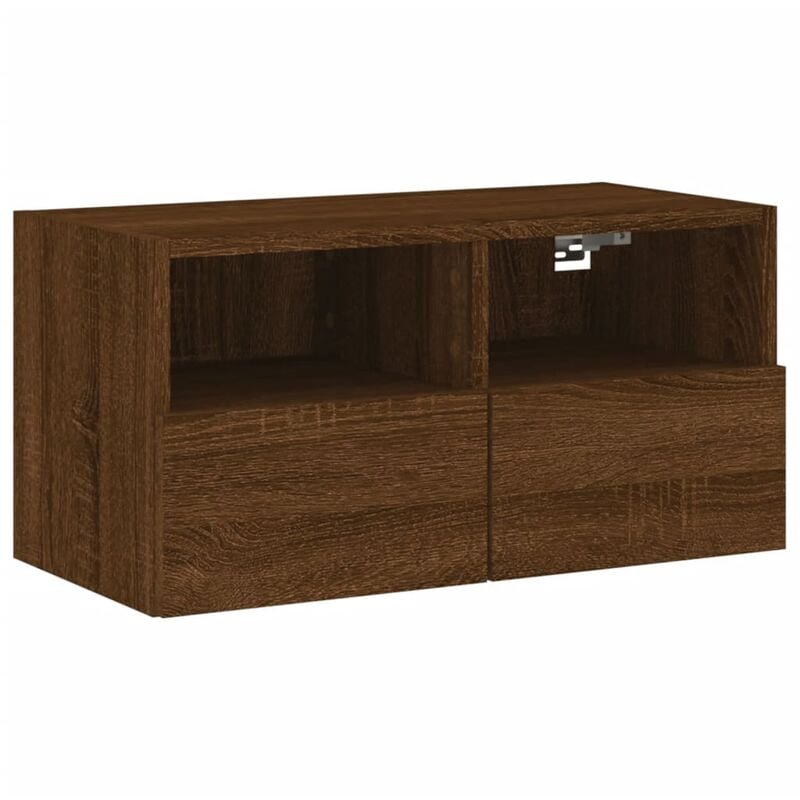 Vidaxl - Meuble tv mural chêne marron 60x30x30 cm bois d'ingénierie