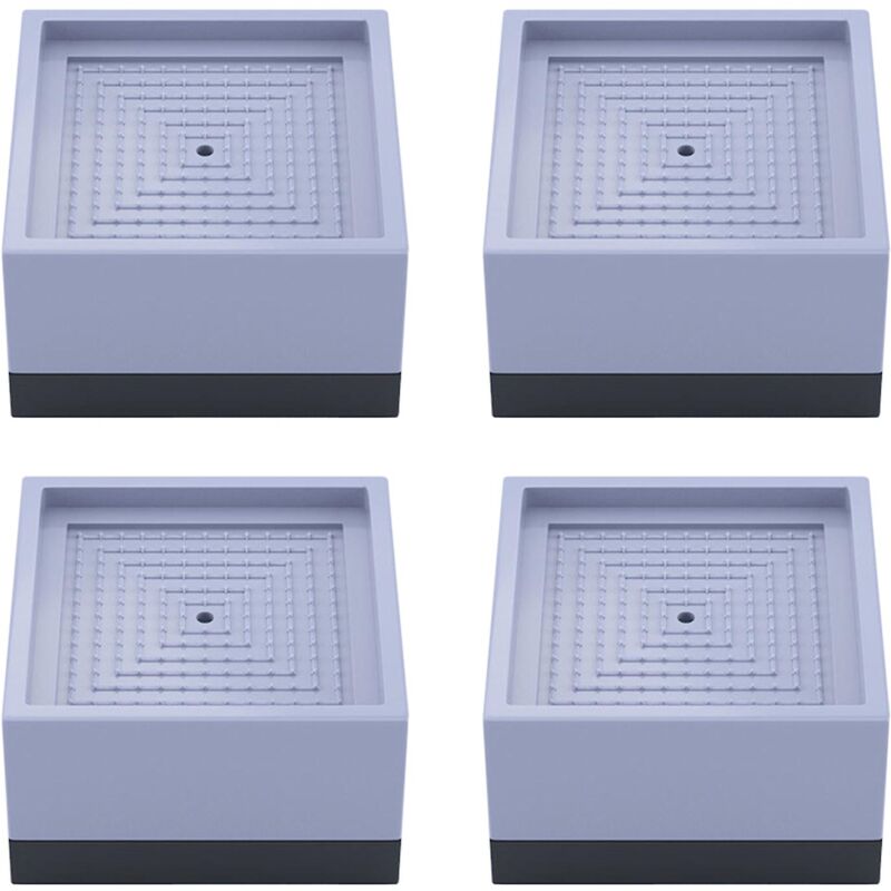 Treetalk - Meubles universels pieds de table et de chaise carrés 4 pièces peuvent utiliser des pieds de canapé élévateurs robustes