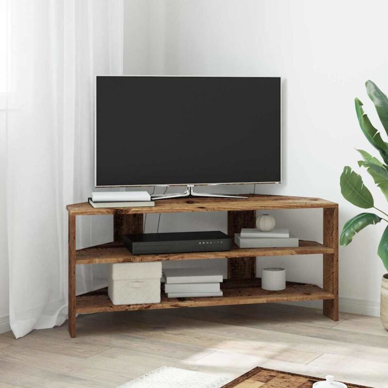 vidaXL MeubleTVd'Angle Bois Ancien 102x40,5x45cm Bois d'ingénierie