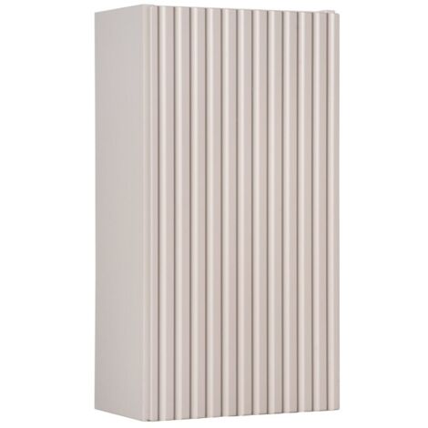 Meublorama – Armoire murale de salle de bain – MDF et panneaux mélaminés – Coloris marron congo mat – Dimensions L30 × P57 × H18 cm – À suspendre
