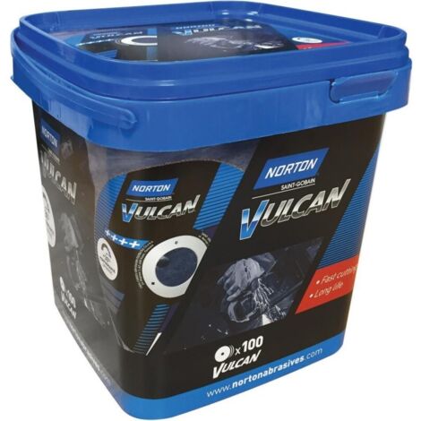 Meule 100xEimer Vulcan acier/Inox 125x10
