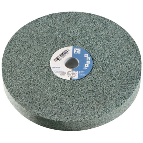 Meule 175 x 25 x 20 mm, 80 J, carbure de silicium, pour meuleuse double metabo