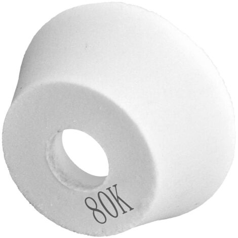 Meule à évasement en corindon blanc haute durabilité, dureté élevée, bon pouvoir abrasif, grain 80 pour meuleuse