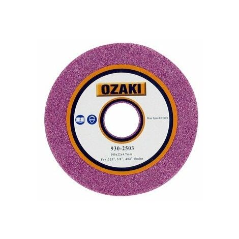 Meule à touret 100 mm – Alésage 22 mm – Épaisseur 4,7 mm – Pour affûtage précis des outils