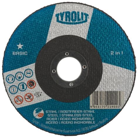 Meule à tronçonner BASIC 42 - Ø 125 mm - Épaisseur 3 mm - TYROLIT