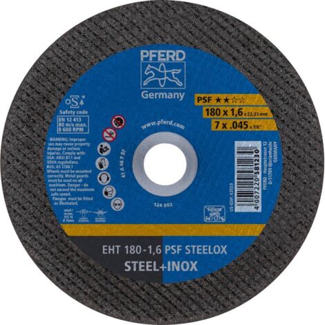 Meule à tronçonner droite A46PPSF-INOX 178x1,6mm PFERD 1 PCS