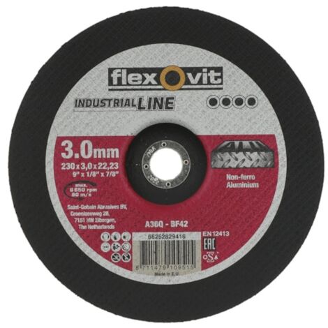 Meule à tronçonner INDUSTRIAL LINE - Ø 230 mm - Épaisseur 2.5 mm - FLEXOVIT
