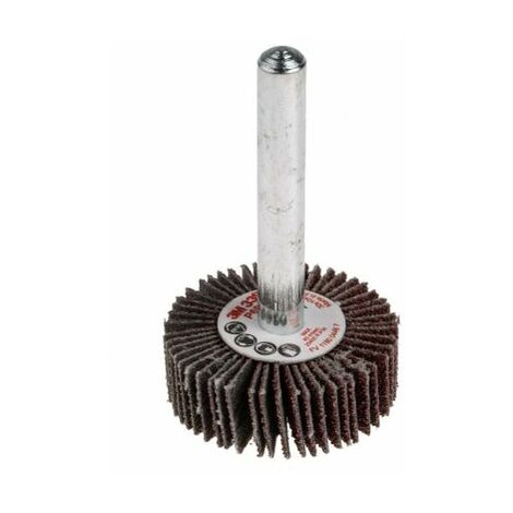 Meule abrasive, Dia. 30mm 3M, grain P60, Oxyde d'aluminium, 25400tr/min ( Prix pour Boîte de 10 )