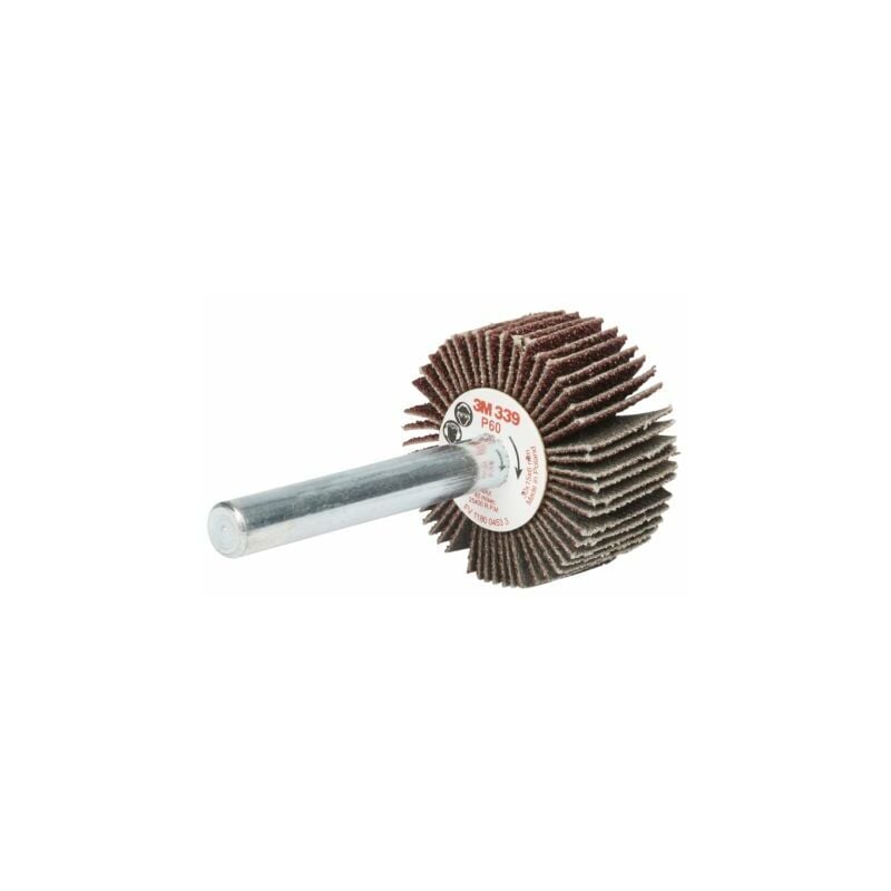 3M - Meule abrasive, Dia. 30mm grain P60, Oxyde d'aluminium, 25400tr/min ( Prix pour Boîte de 10 )
