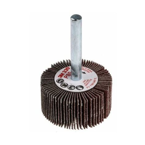 Meule abrasive, Dia. 40mm 3M, grain P80, Oxyde d'aluminium, 19000tr/min ( Prix pour Boîte de 10 )