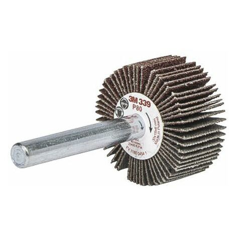 Meule abrasive, Dia. 50mm 3M, grain P80, Oxyde d'aluminium, 19000tr/min ( Prix pour Boîte de 10 )