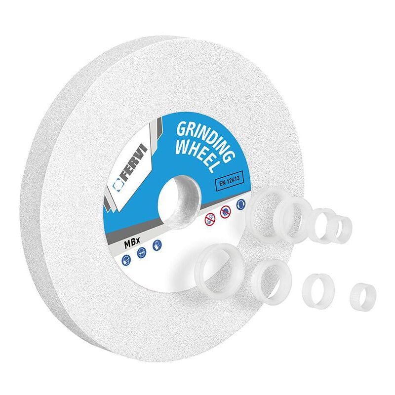 Fervi - Meule abrasive en corindon blanc White corundum grinding wheel mb04/60