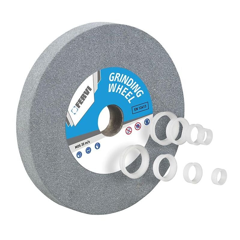 Fervi - Meule abrasive en corindon gris Gray corundum grinding wheel mg04/60