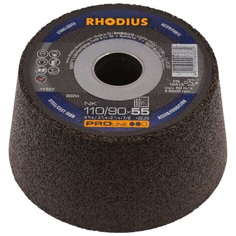 Meule abrasive NK 110/90x55x22,23mm Rhodius