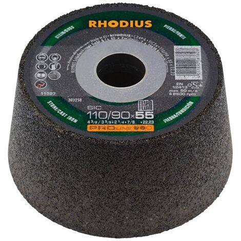 Meule abrasive SIC 110/90 x 55 mm Rhodius(Par 6)