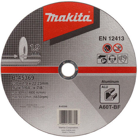 MEULE ALU 230x1,9x22,23MM MAKITA B-45369