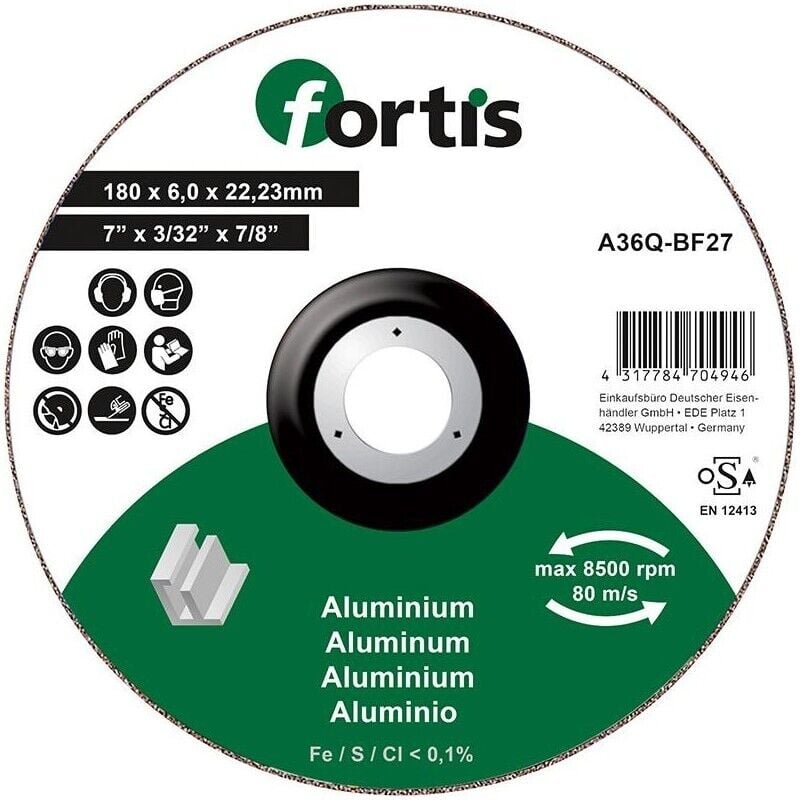 FP - Meule alu-ne 180 x 60mm fortis