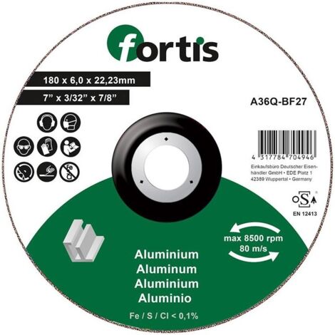 Meule ALU-NE 180 x 60mm FORTIS