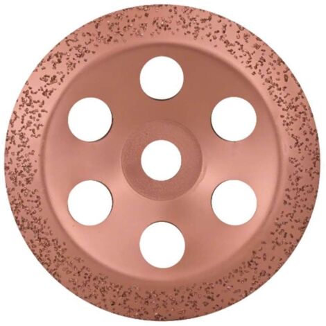 Meule assiette carbure 180mm grain moyen pour grandes meuleuses angulaires avec écrou de serrage - BOSCH - 2608600366