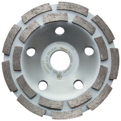 Meule boisseau diamant 125 mm pour béton et granit à deux rangées