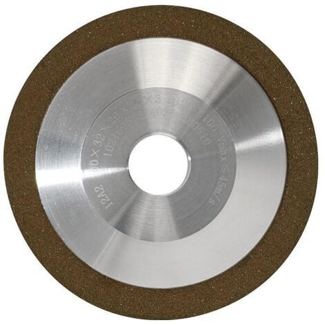 Meule boisseau diamant 12A2 100 mm pour métal 20 mm D 76