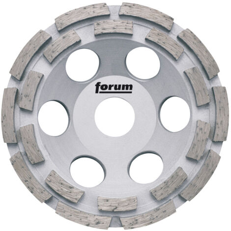 Meule boisseau diamantÚe 125 mm Ó double rangÚe revtue