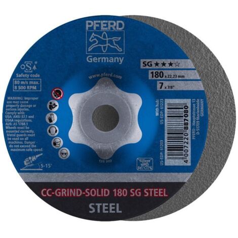 Meule CC-Grind-Solid 180 mm Acier