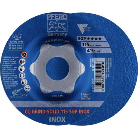 Meule CC-Grind Solid SGP INOX 115mm PFERD