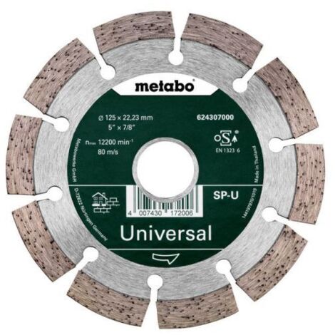 Meule de tronçonnage diamantée 125x22,23mm, « SP-U », Universal « SP », blister (624296000)