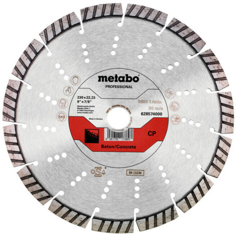 Meule de tronçonnage diamantée 230x22,23mm, « CP », Béton « professional » (628574000)