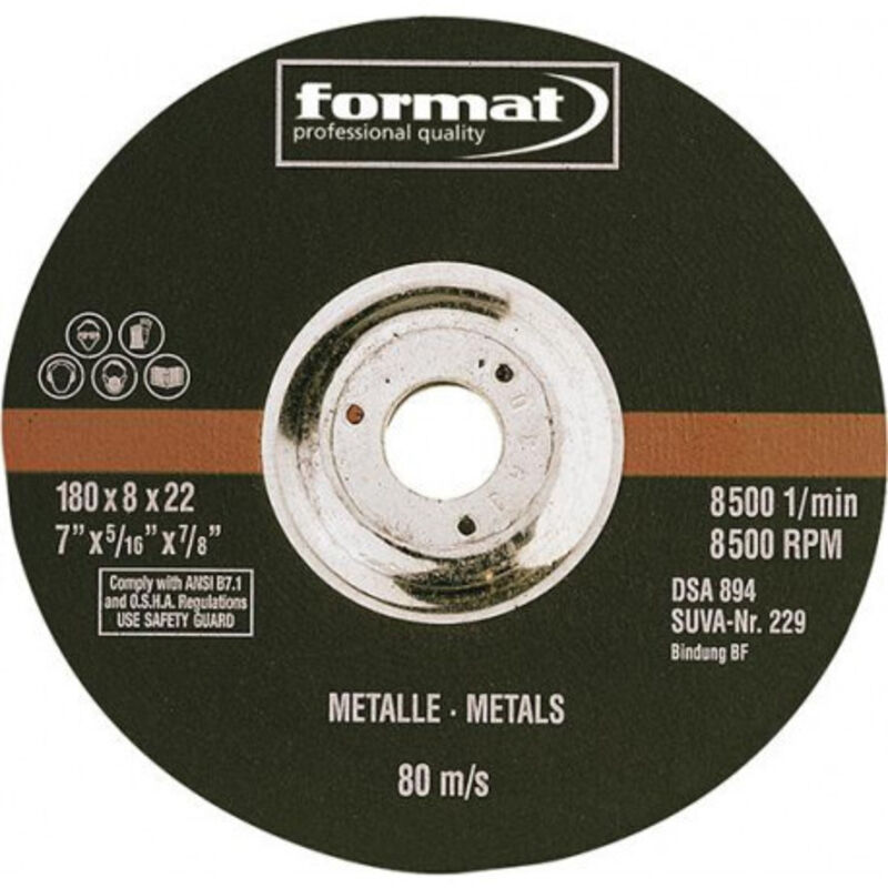 Disque abrasif offset acier/fonte 115x6mm