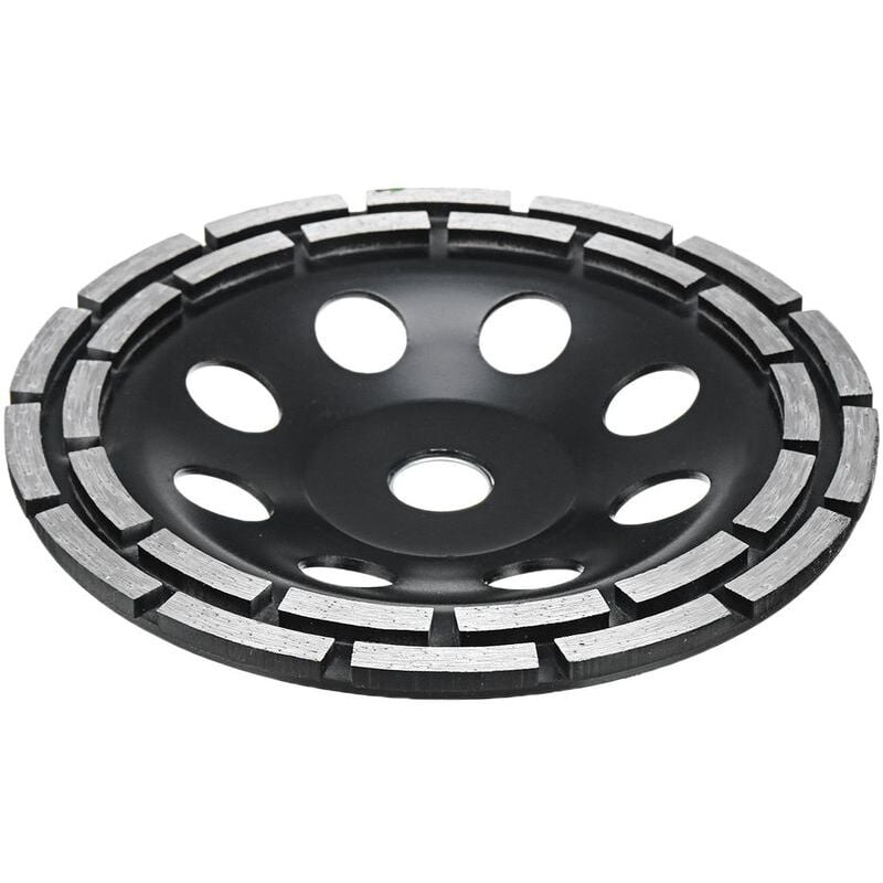 Meule diamant noir à double rangée 180mm pour meulage électrique pour meuler le mur 180mm à double rangée