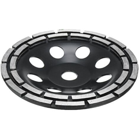 Meule diamant noir à double rangée 180mm pour meulage électrique pour meuler le mur 180mm à double rangée