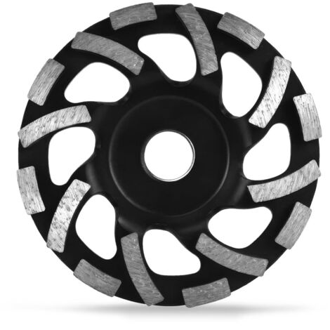 Meule diamantée 125 mm pour béton, meule diamant, meule à béton, disque abrasif diamanté, double rangée pour matériaux de construction abrasifs, granit, pierre naturelle, béton, maçonnerie