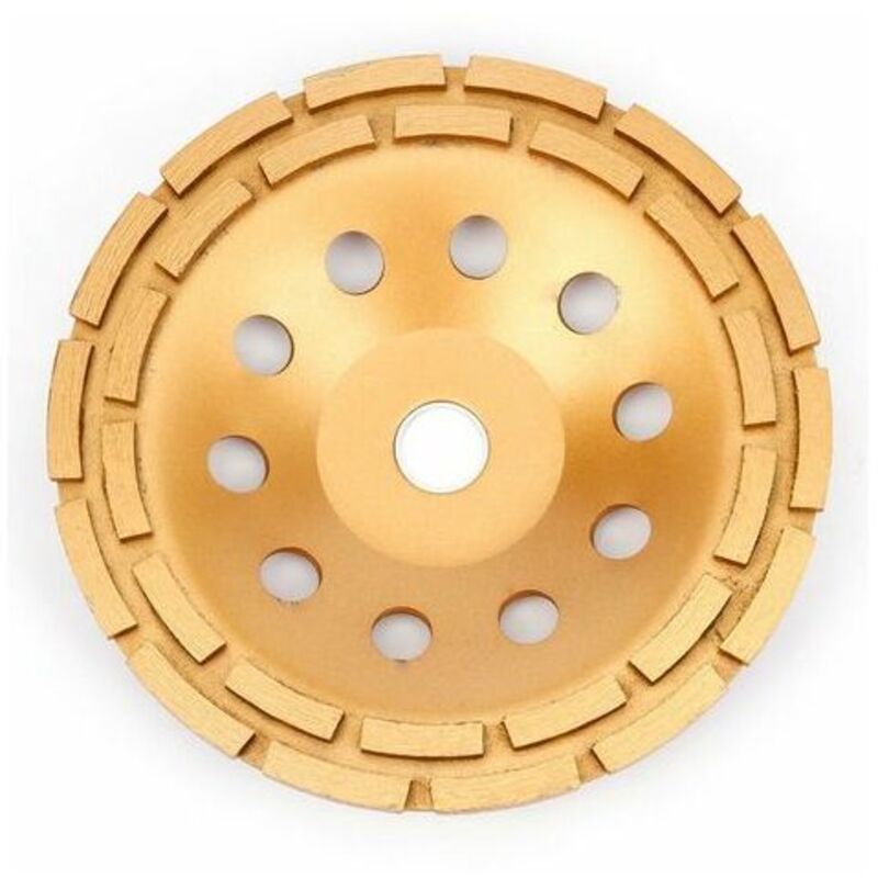 Meule diamantée 230 x 22,2 mm - Meule boisseau diamantée pour béton, granit, pierre, marbre, pierre, maçonnerie, brique, brut, béton ciré