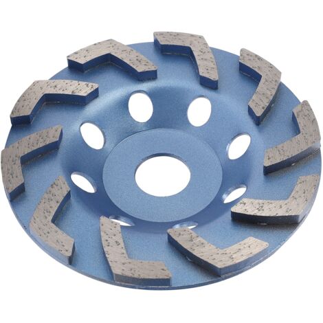 Meule diamantée bleue 125 mm à 10 dents pour béton, pierre et ciment
