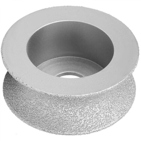 Meule Diamantée Brasée, Concave Grinding Wheel Meule à Pierre Humide et Sèche Disque Abrasif Concave