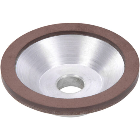 Meule diamantée professionnelle en résine 75 x 20 x 25 x 5 x 3 mm pour affûteuse d'outils de fraisage en acier au tungstène et accessoires pour meuleuse