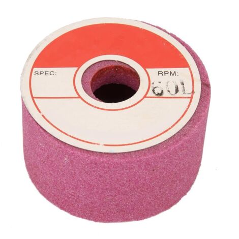 Meule en Corindon Céramique Type Coupe 75x40x20mm Grain 120 Rouge pour Affûtage