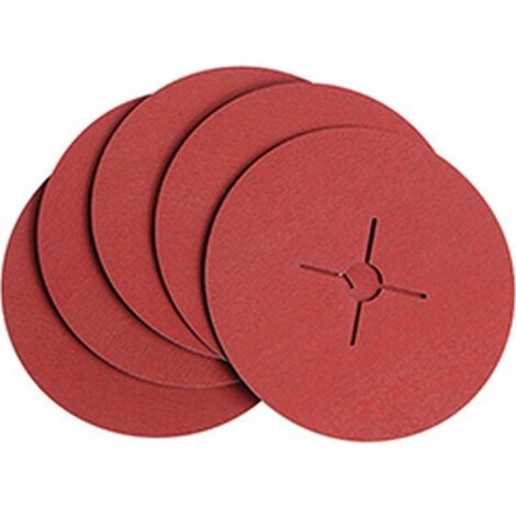 Meule Ø 125 mm en fibre, pour l'usinage de l'acier inoxydable, grain céramique, Grain : 80