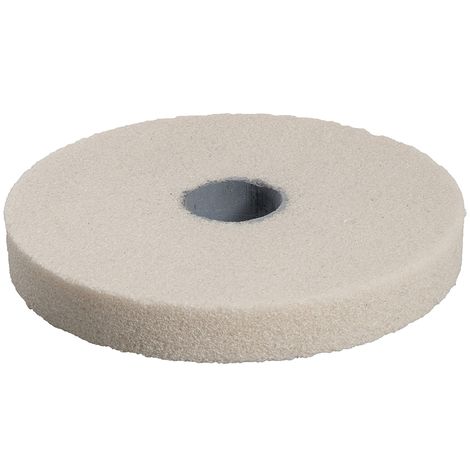 MEULE BLANC POUR TOURET A MEULER 150 MM ALESAGE 20 MM GRAIN MOYEN AFFUTAGE ACIER