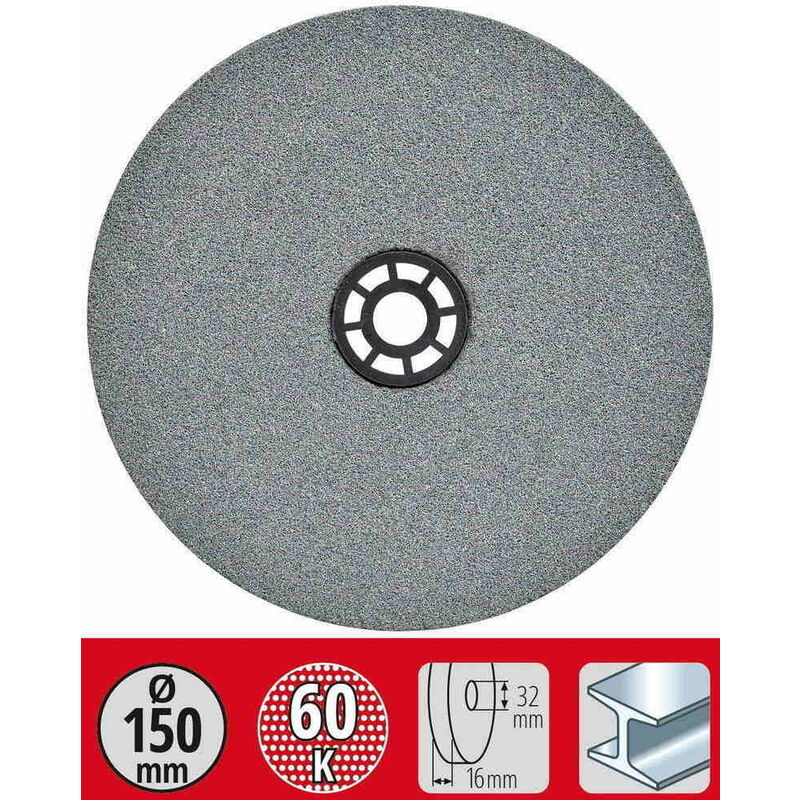 KWB - Meule grain fin diamètre 150x12,7x16mm G60