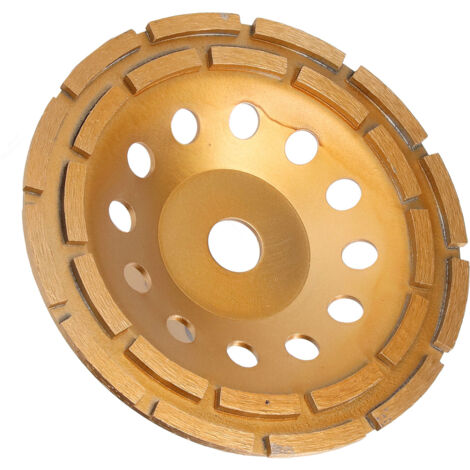 Meule haute efficacité lame tranchante diamant Double rangée disque pour béton ciment granit marbre 230mm/9.1in