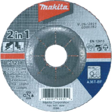 MEULE MET 125X3,2 A36T MAKITA B-21244