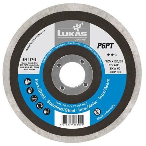 Meule P6PT 125mm flach EKW60 SHP CG