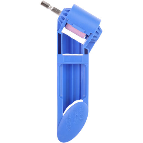 Meule portable en corindon, affûteur de forets, outil d'affûtage pour perceuse électrique, bleu