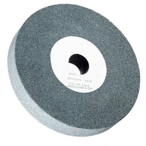 Meule sur champ D. 150 x 20 x 12.7 mm A 36 R pour touret G 150 et G 150ME - 10505042 - Sidamo - Gris
